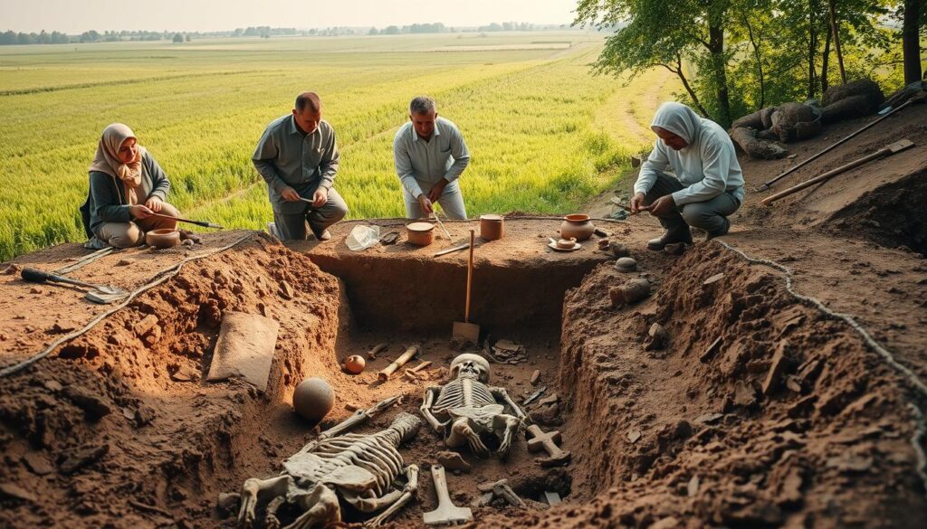 metodologia prac archeologicznych szczątki
